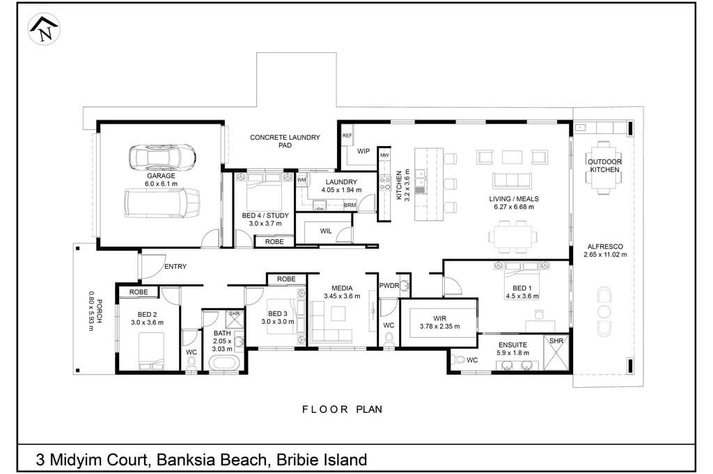 Floor plan Mancorp Display Home Midyim Court£